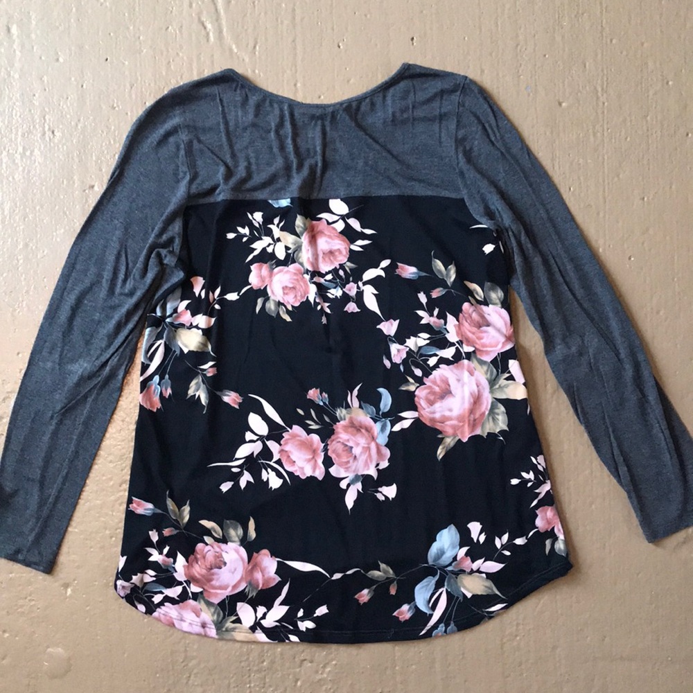 Floral Cross Cross Top